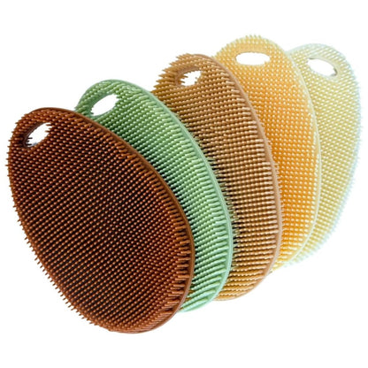 Silicone Dish Scrubber Sponge 5 Pack, Reusable Food Grade Kitchen Cleaning Brushes